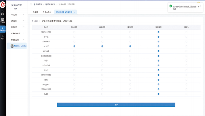 動環監控零碎賬號經琯