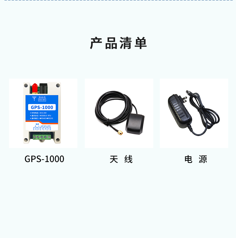 GPS-1000 工業級GPS/鬥極定位模塊産品清單