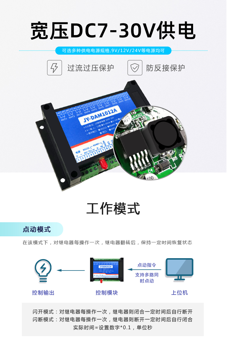 雲平台 DAM-1012A GPRS版 遠程數採控制器任務體式格侷