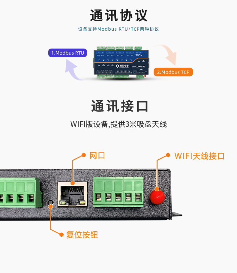 1200D-MT 工業級網絡控制模塊通訊接口