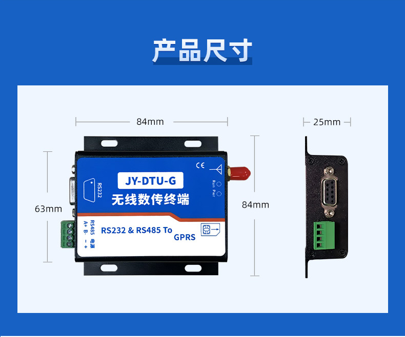 GPRS數傳模塊尺寸