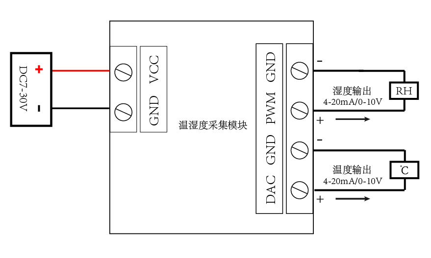 WS2-A-E 溫溼度傳感器接線圖)