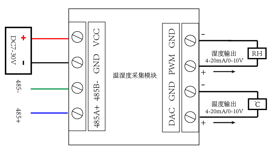 WS2-A 溫溼度傳感器接線聲明